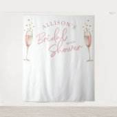 シンプルモダンな朝食とバブルな花嫁の背景 タペストリー (正面)