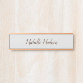 シンプルモダンな筆跡 サインプレート (正面)