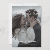 シンプルモダンな結婚式のオーダーメイド 招待状 (正面)