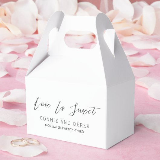 シンプルモダンな結婚式 フェイバーボックス (ウェディング)
