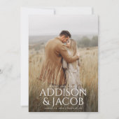 シンプルモダンの種類結婚名 セーブザデート (正面)