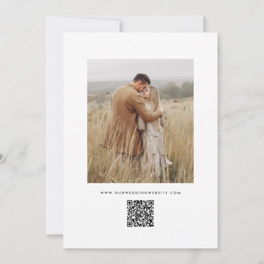 シンプルモダンの種類結婚名 セーブザデート (裏面)