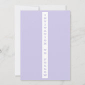 シンプルモダンはっきりしたタイポグラフィ写真結婚の セーブザデート (裏面)