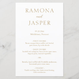 シンプルモダンはっきりした結婚金ゴールド