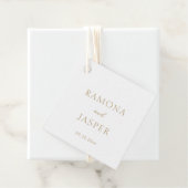 シンプルモダンはっきりした結婚金ゴールド フェイバータグ (インサイチュ)