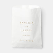 シンプルモダンはっきりした結婚金ゴールド フェイバーバッグ (正面)