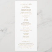 シンプルモダンはっきりした結婚金ゴールド プログラム (裏面)