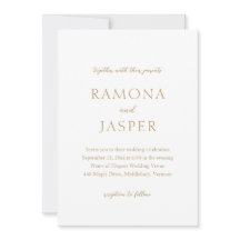 シンプルモダンはっきりした結婚金ゴールド