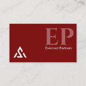 シンプルモダンはっきりした赤リッチ深紅エステティック 名刺 (正面)