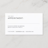 シンプルモダンアポイントメントカード 名刺 (正面)