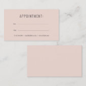 シンプルモダンアポイントメントカード 名刺 (正面/裏面)