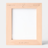 シンプルモダンアンパサンド離れとパーソナライズされた レーザー彫刻フレーム (正面)