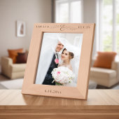 シンプルモダンアンパサンド離れとパーソナライズされた レーザー彫刻フレーム