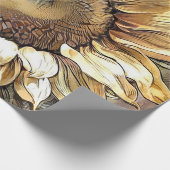 シンプルモダンアートサンサンヒマワールコレクション ラッピングペーパー (角)