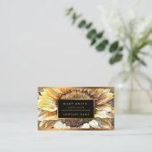 シンプルモダンアートサンサンヒマワールコレクション 名刺 (スタンド正面)