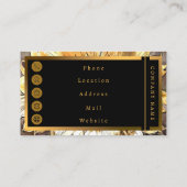 シンプルモダンアートサンサンヒマワールコレクション 名刺 (裏面)