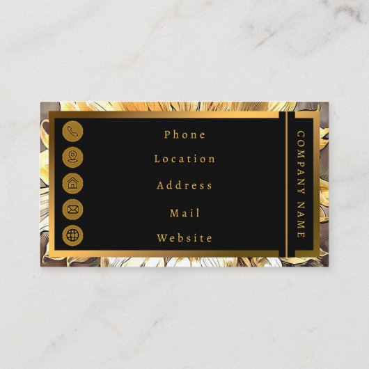 シンプルモダンアートサンサンヒマワールコレクション 名刺 (裏面)