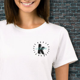 シンプルモダンイニシャルモノグラム Tシャツ