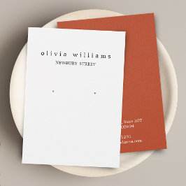 シンプルモダンイヤリング表示カード