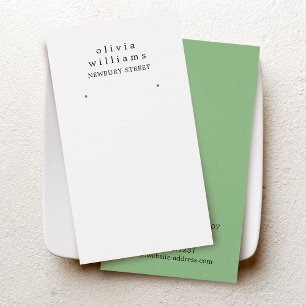 シンプルモダンイヤリング表示カード