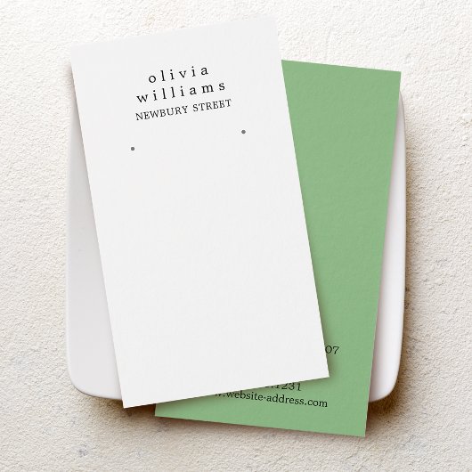 シンプルモダンイヤリング表示カード