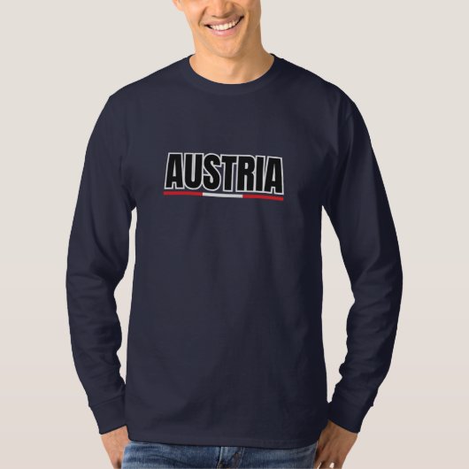 シンプルモダンウィーンAustria Art Letterお土産 Tシャツ (正面)