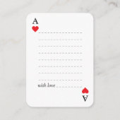 シンプルモダンウェディングゲストブック/サインカード エンクロージャーカード (裏面)