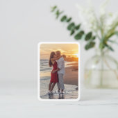 シンプルモダンウェディングゲストブック/サインカード エンクロージャーカード (スタンド正面)