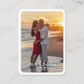 シンプルモダンウェディングゲストブック/署名カード エンクロージャーカード (正面)