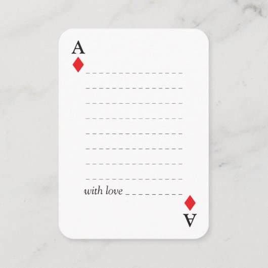 シンプルモダンウェディングゲストブック/署名カード エンクロージャーカード (裏面)