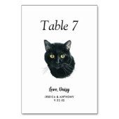 シンプルモダンウォーター結婚キャット テーブルナンバー (正面)