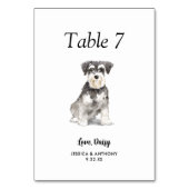 シンプルモダンウォーター結婚ー テーブルナンバー (正面)