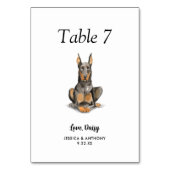 シンプルモダンウォーター結婚ー テーブルナンバー (正面)