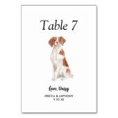 シンプルモダンウォーター結婚ー テーブルナンバー (正面)