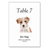 シンプルモダンウォーター結婚ー テーブルナンバー (正面)