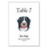 シンプルモダンウォーター結婚ー テーブルナンバー (正面)