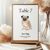 シンプルモダンウォーター結婚ー テーブルナンバー