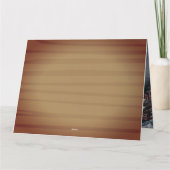 シンプルモダンウッドハロウィン不気味フォトコラージュ カード (裏面)