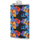 シンプルモダンエレガントカラフル魚 フラスク (左)