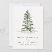 シンプルモダンエレガントクリスマス シーズンカード (正面)