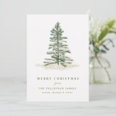 シンプルモダンエレガントクリスマス シーズンカード (スタンド正面)