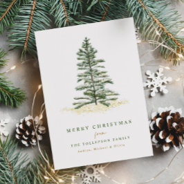 シンプルモダンエレガントクリスマス シーズンカード