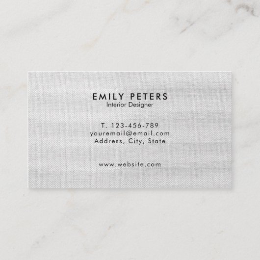 シンプルモダンエレガントグレイプロフェッショナル 名刺 (裏面)