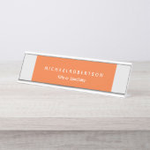 シンプルモダンエレガントミニマル デスクネームプレート (正面)