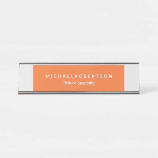 シンプルモダンエレガントミニマル デスクネームプレート (正面)