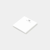 シンプルモダンエレガントモノグラム ポストイット (アングル)