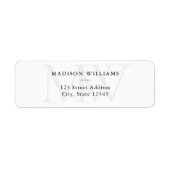 シンプルモダンエレガントモノグラム ラベル (正面)