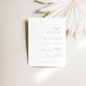 シンプルモダンエレガントリハーサル招待状 招待状
