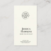 シンプルモダンエレガントロゴ黒ノワールプロフェッショナル 名刺 (正面)