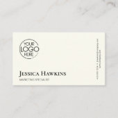 シンプルモダンエレガントロゴ黒ノワールプロフェッショナル 名刺 (正面)